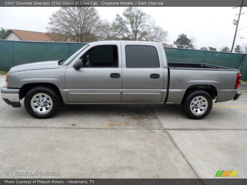 Graystone Metallic / Dark Charcoal 2007 Chevrolet Silverado 1500 Classic LS Crew Cab