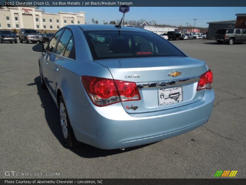 Ice Blue Metallic / Jet Black/Medium Titanium 2012 Chevrolet Cruze LS