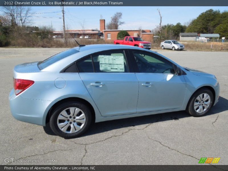 Ice Blue Metallic / Jet Black/Medium Titanium 2012 Chevrolet Cruze LS