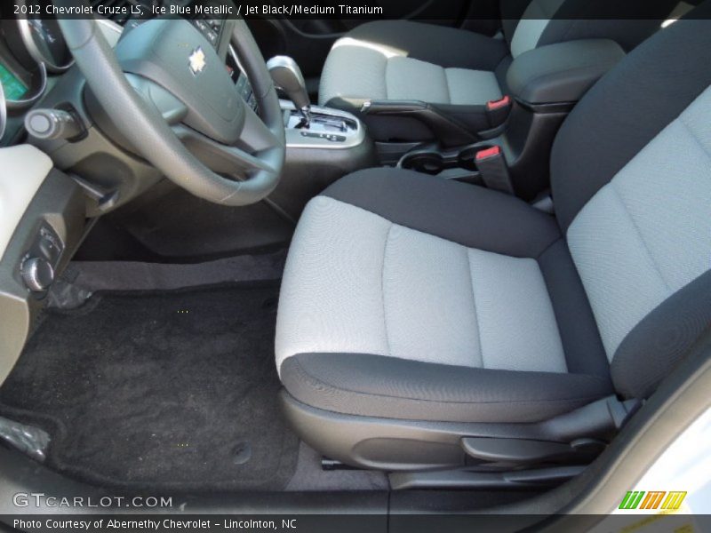 Ice Blue Metallic / Jet Black/Medium Titanium 2012 Chevrolet Cruze LS