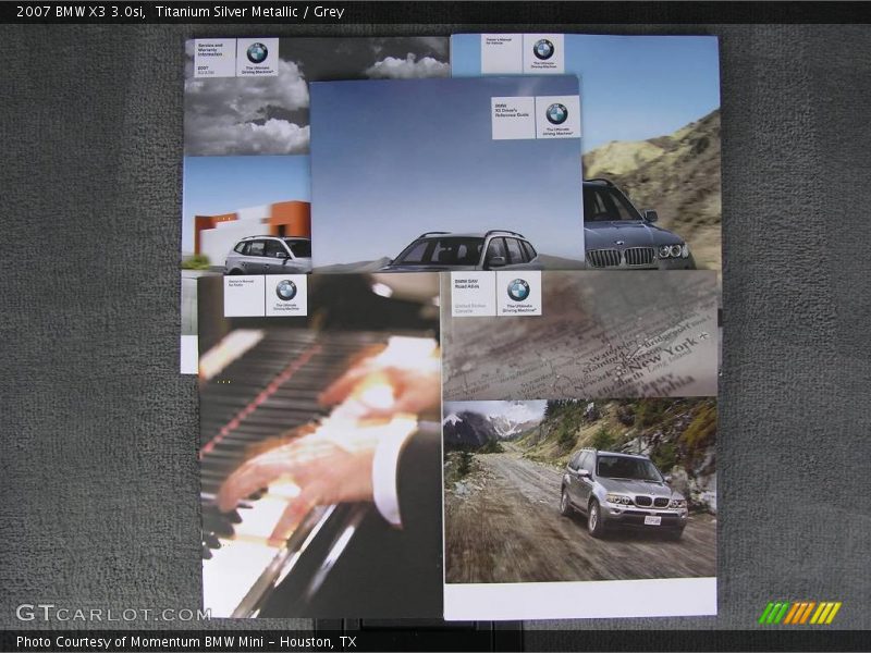 Titanium Silver Metallic / Grey 2007 BMW X3 3.0si