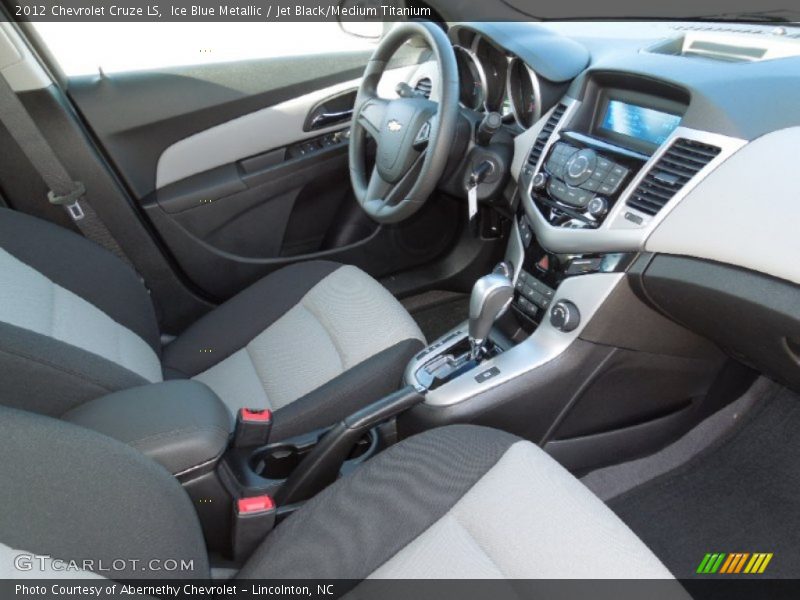 Ice Blue Metallic / Jet Black/Medium Titanium 2012 Chevrolet Cruze LS