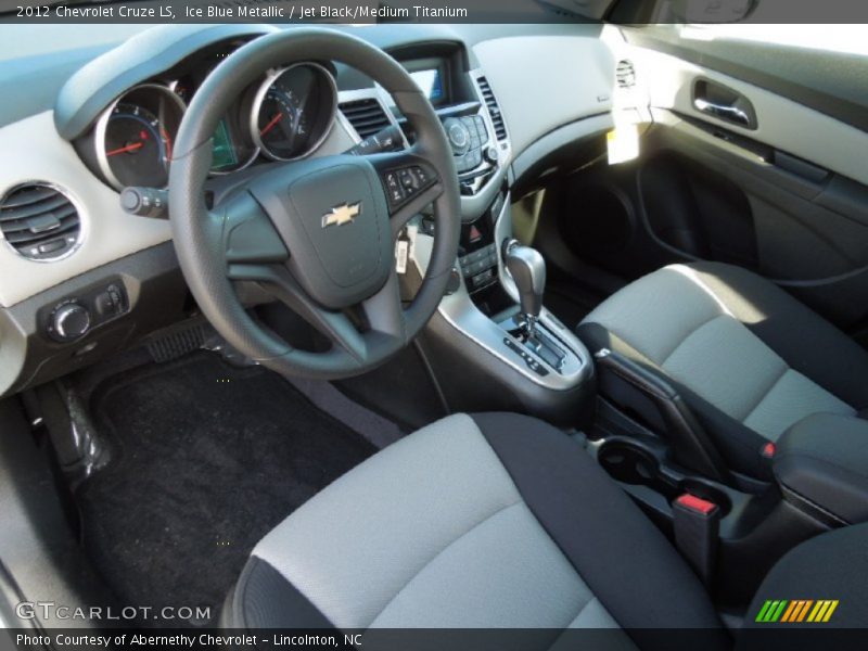 Ice Blue Metallic / Jet Black/Medium Titanium 2012 Chevrolet Cruze LS
