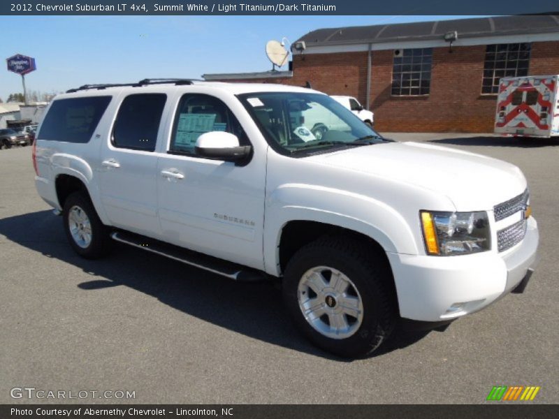 Summit White / Light Titanium/Dark Titanium 2012 Chevrolet Suburban LT 4x4