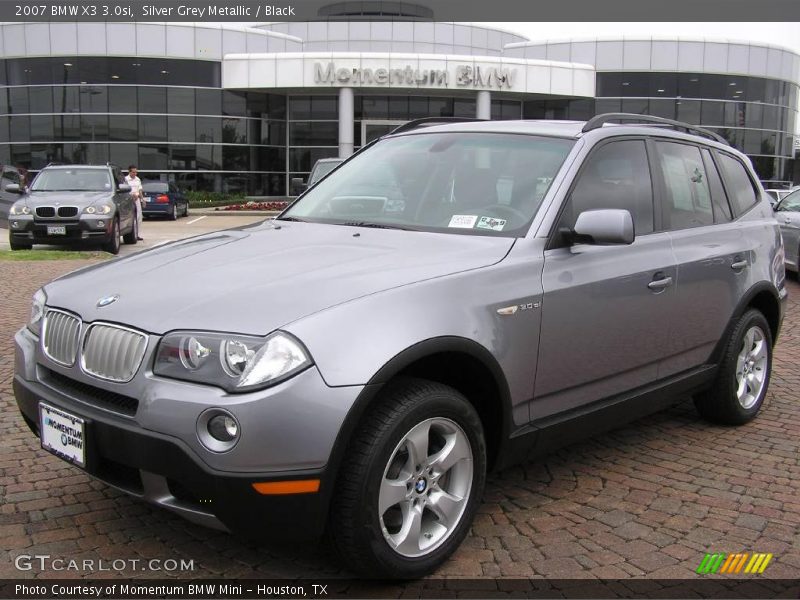 Silver Grey Metallic / Black 2007 BMW X3 3.0si