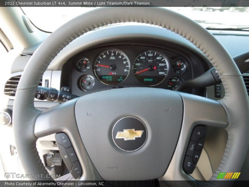 Summit White / Light Titanium/Dark Titanium 2012 Chevrolet Suburban LT 4x4