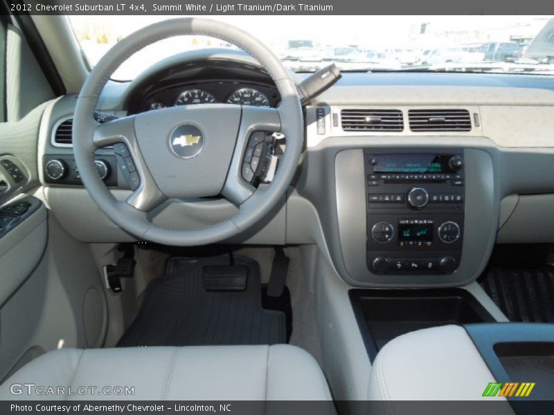 Summit White / Light Titanium/Dark Titanium 2012 Chevrolet Suburban LT 4x4
