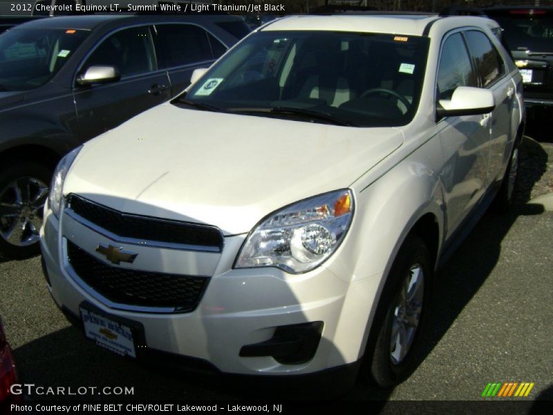Summit White / Light Titanium/Jet Black 2012 Chevrolet Equinox LT