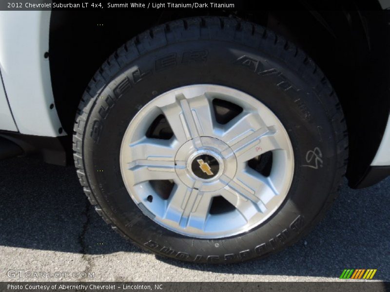 Summit White / Light Titanium/Dark Titanium 2012 Chevrolet Suburban LT 4x4