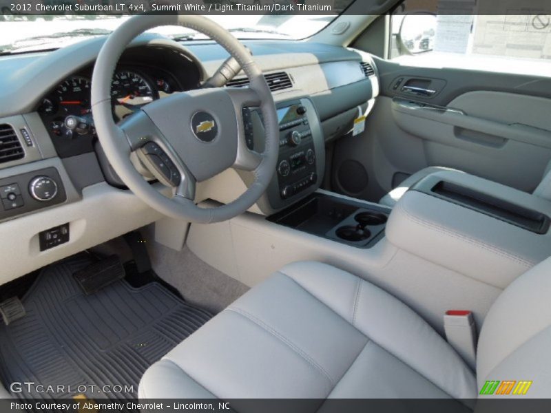 Summit White / Light Titanium/Dark Titanium 2012 Chevrolet Suburban LT 4x4
