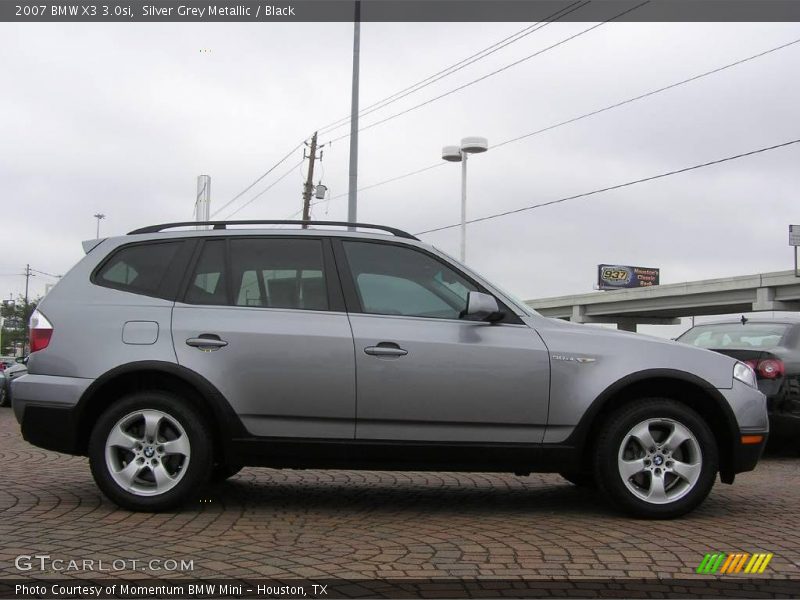 Silver Grey Metallic / Black 2007 BMW X3 3.0si