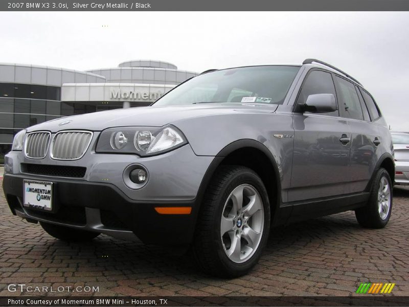 Silver Grey Metallic / Black 2007 BMW X3 3.0si