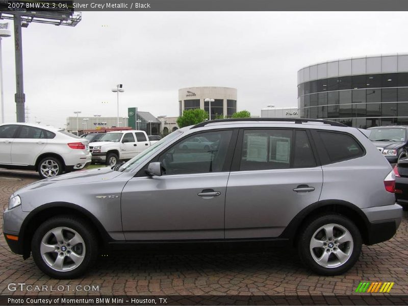 Silver Grey Metallic / Black 2007 BMW X3 3.0si