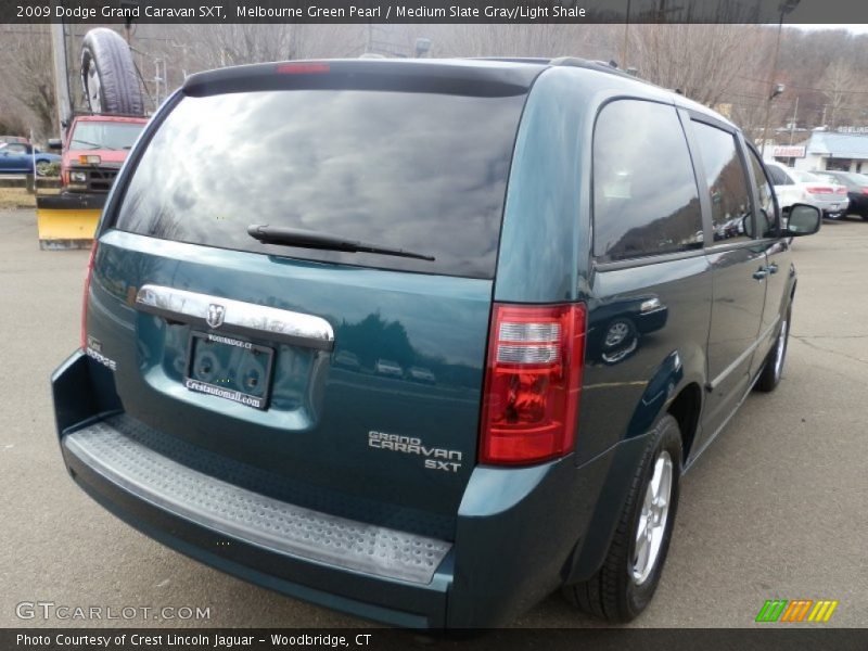 Melbourne Green Pearl / Medium Slate Gray/Light Shale 2009 Dodge Grand Caravan SXT