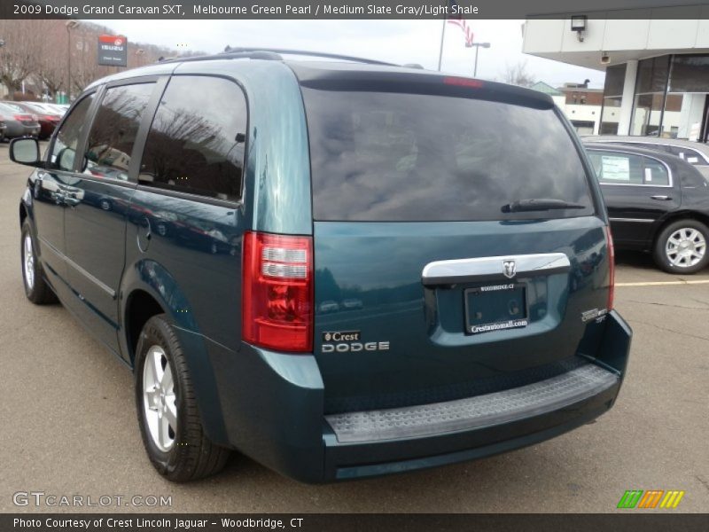 Melbourne Green Pearl / Medium Slate Gray/Light Shale 2009 Dodge Grand Caravan SXT