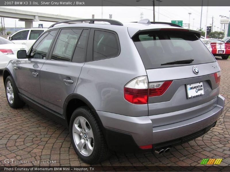 Silver Grey Metallic / Black 2007 BMW X3 3.0si
