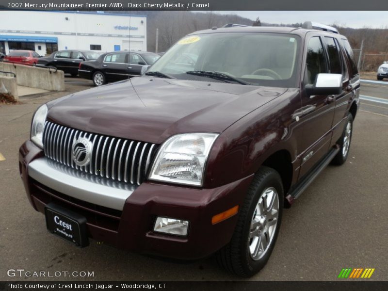 Dark Cherry Metallic / Camel 2007 Mercury Mountaineer Premier AWD