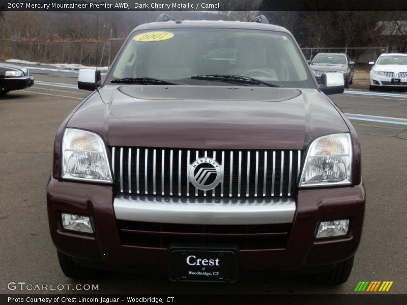 Dark Cherry Metallic / Camel 2007 Mercury Mountaineer Premier AWD