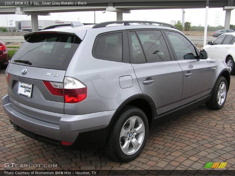 Silver Grey Metallic / Black 2007 BMW X3 3.0si