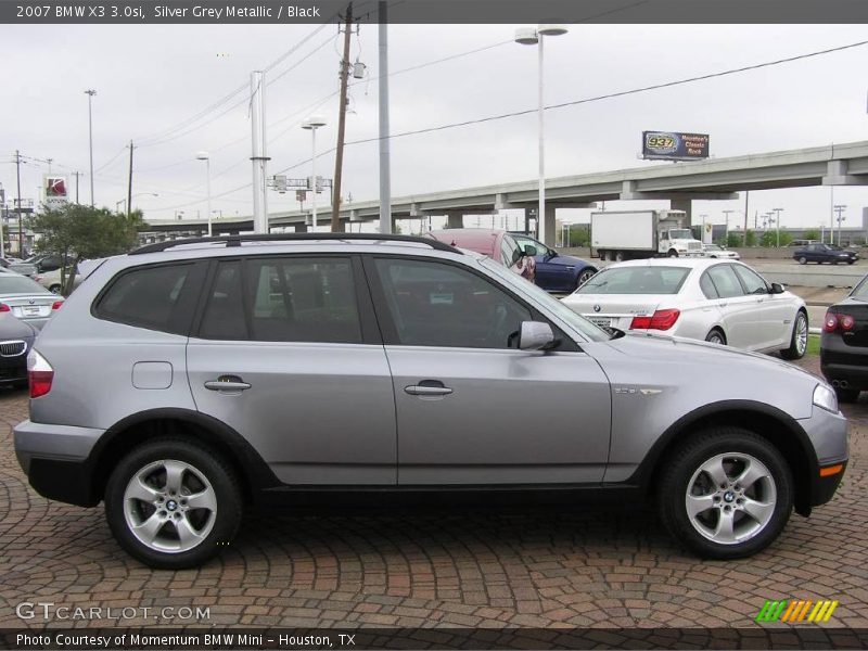 Silver Grey Metallic / Black 2007 BMW X3 3.0si
