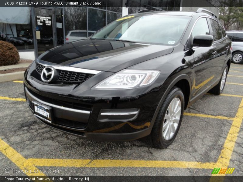 Brilliant Black / Sand 2009 Mazda CX-9 Touring AWD