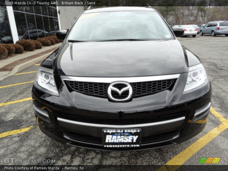 Brilliant Black / Sand 2009 Mazda CX-9 Touring AWD