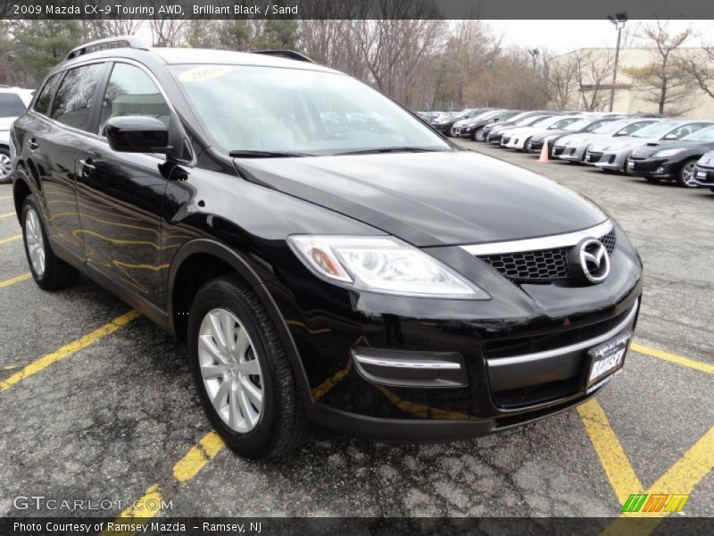 Brilliant Black / Sand 2009 Mazda CX-9 Touring AWD