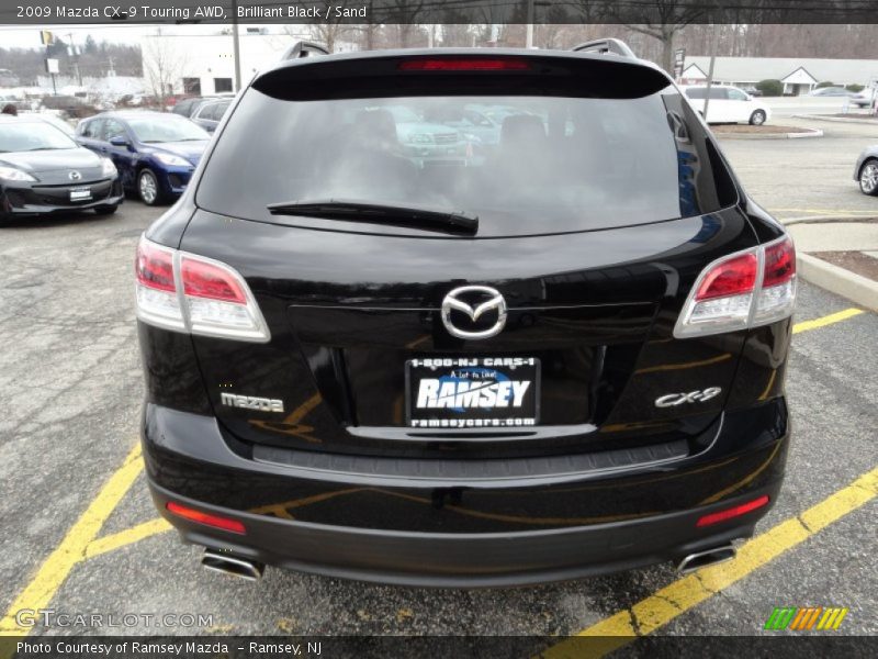 Brilliant Black / Sand 2009 Mazda CX-9 Touring AWD
