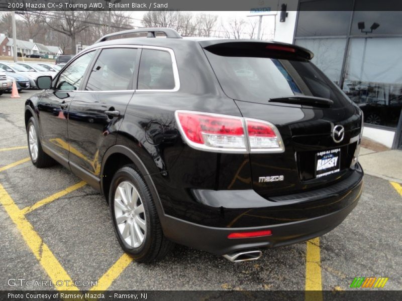 Brilliant Black / Sand 2009 Mazda CX-9 Touring AWD
