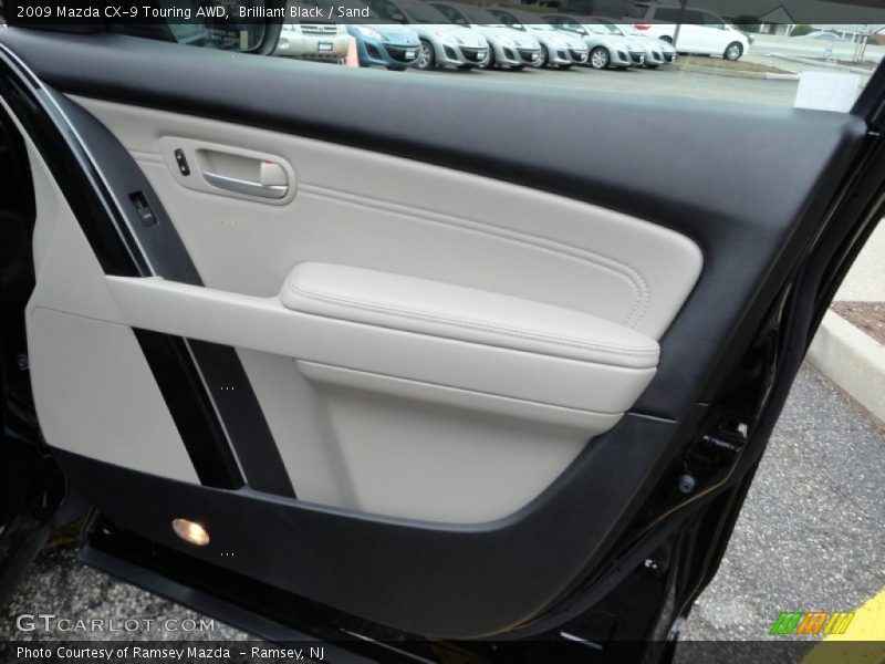 Brilliant Black / Sand 2009 Mazda CX-9 Touring AWD