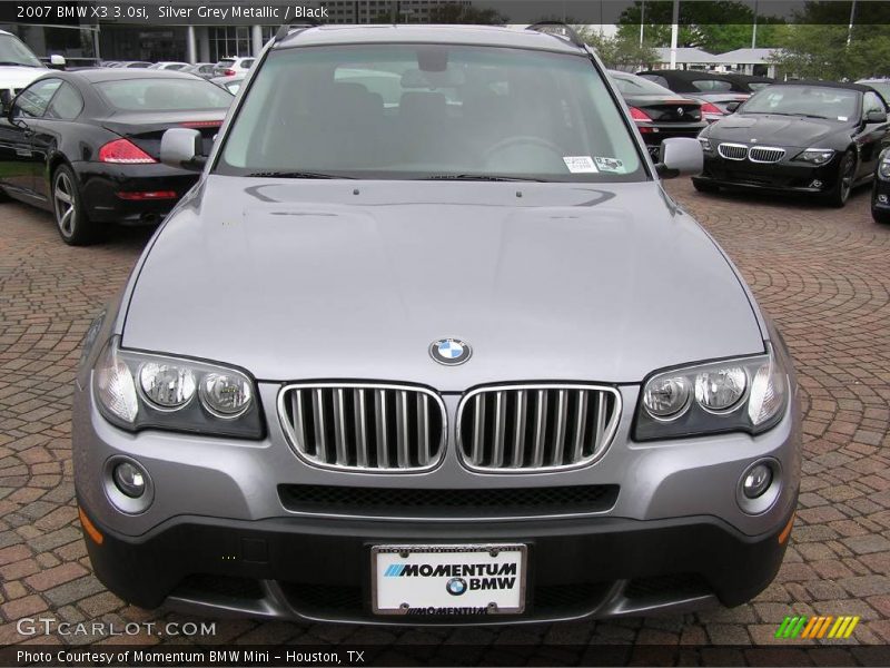 Silver Grey Metallic / Black 2007 BMW X3 3.0si
