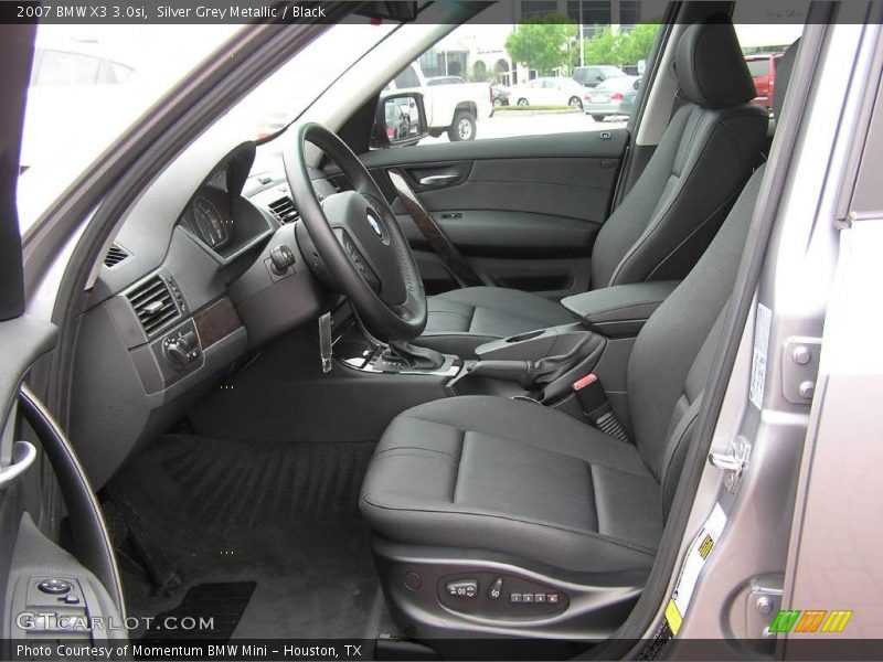 Silver Grey Metallic / Black 2007 BMW X3 3.0si