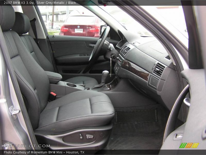 Silver Grey Metallic / Black 2007 BMW X3 3.0si