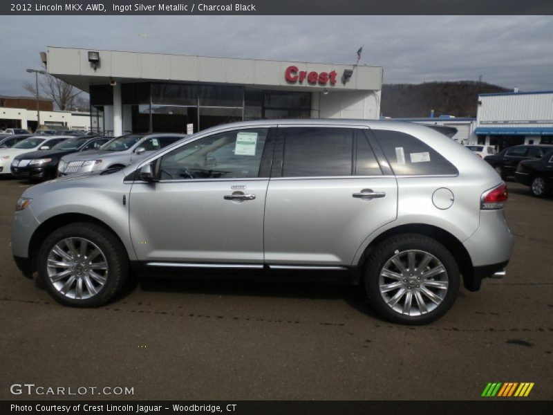 Ingot Silver Metallic / Charcoal Black 2012 Lincoln MKX AWD