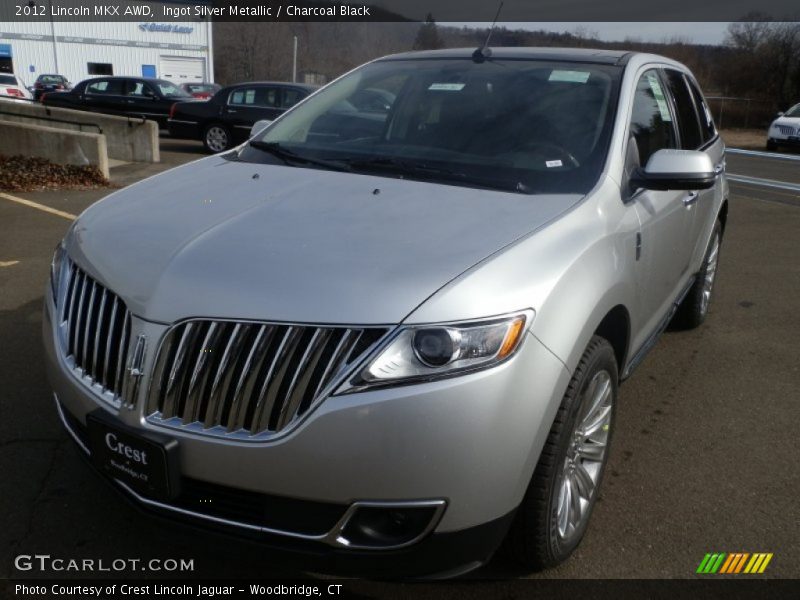 Ingot Silver Metallic / Charcoal Black 2012 Lincoln MKX AWD