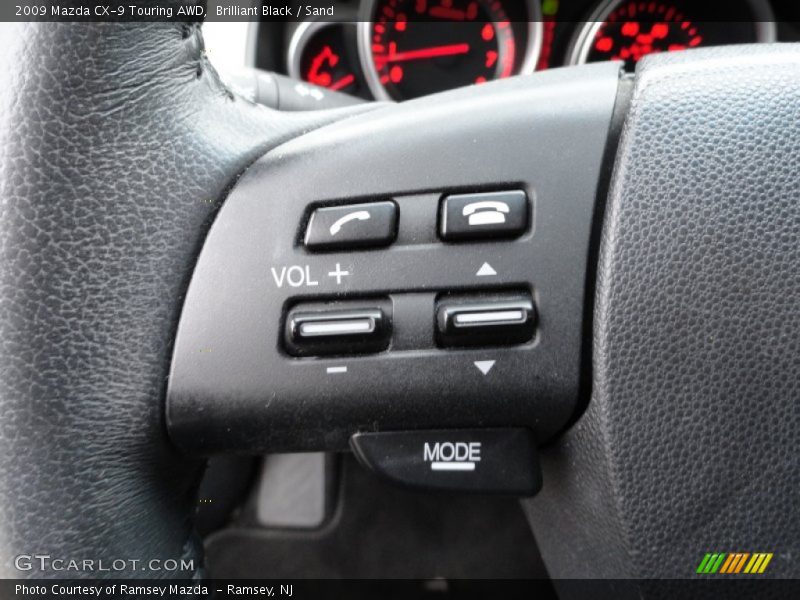 Brilliant Black / Sand 2009 Mazda CX-9 Touring AWD