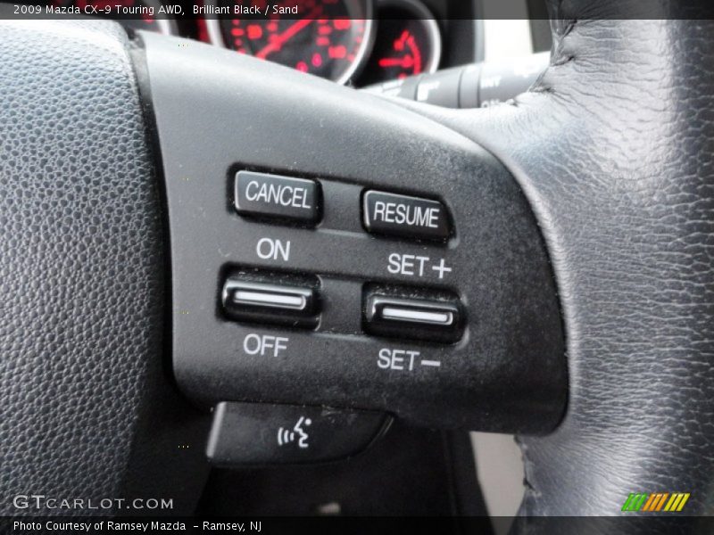 Brilliant Black / Sand 2009 Mazda CX-9 Touring AWD