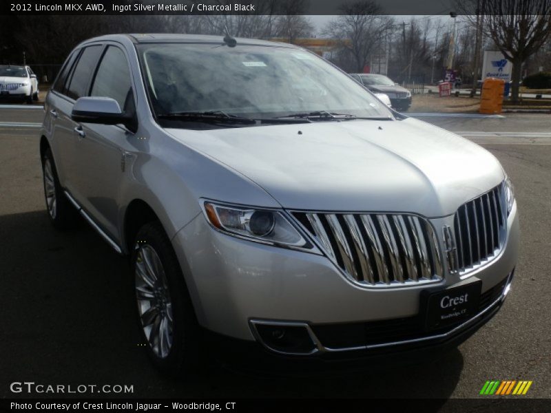 Ingot Silver Metallic / Charcoal Black 2012 Lincoln MKX AWD