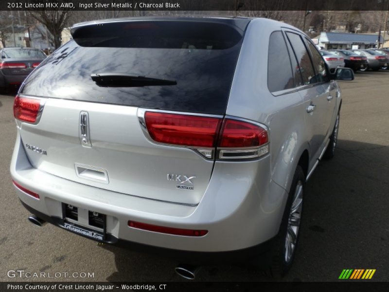 Ingot Silver Metallic / Charcoal Black 2012 Lincoln MKX AWD