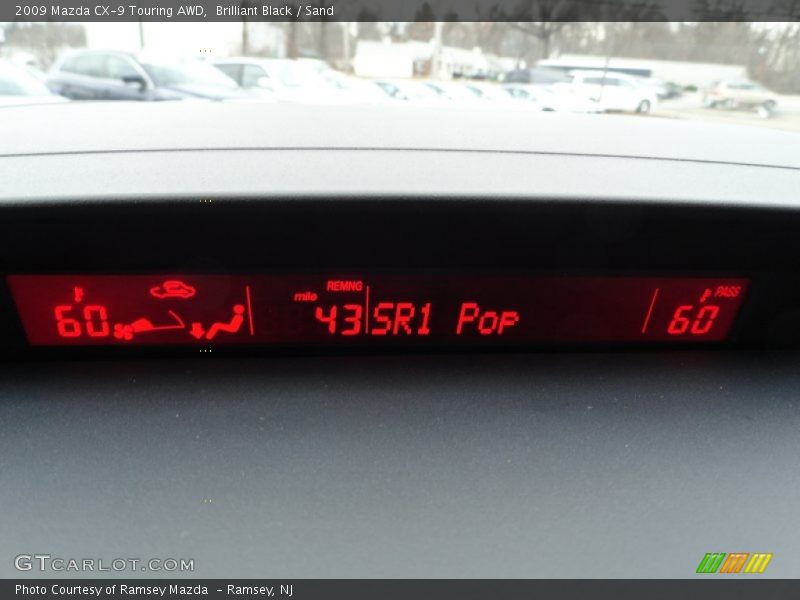 Brilliant Black / Sand 2009 Mazda CX-9 Touring AWD