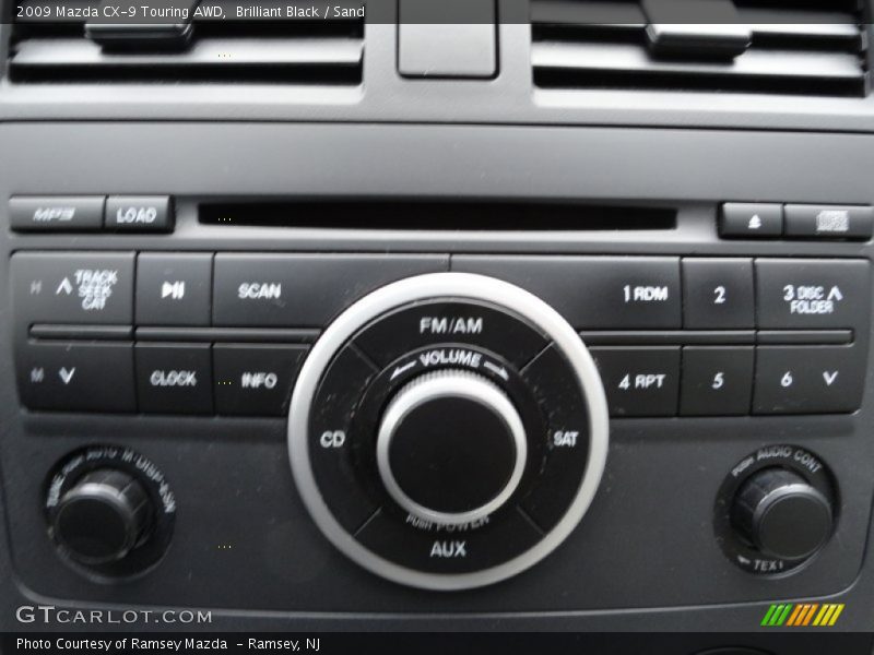 Brilliant Black / Sand 2009 Mazda CX-9 Touring AWD