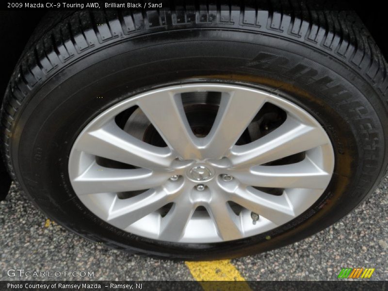 Brilliant Black / Sand 2009 Mazda CX-9 Touring AWD