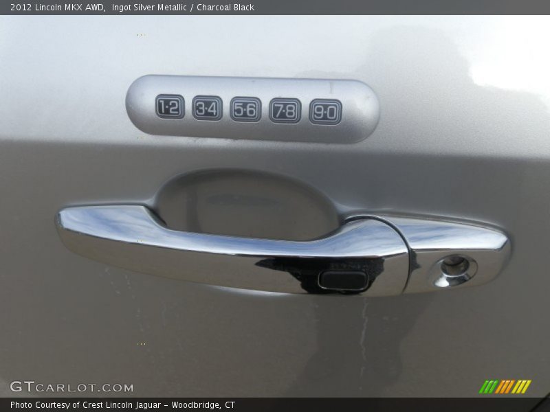 Ingot Silver Metallic / Charcoal Black 2012 Lincoln MKX AWD