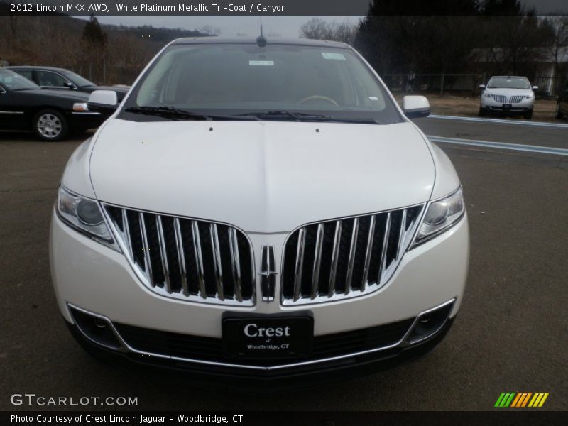 White Platinum Metallic Tri-Coat / Canyon 2012 Lincoln MKX AWD