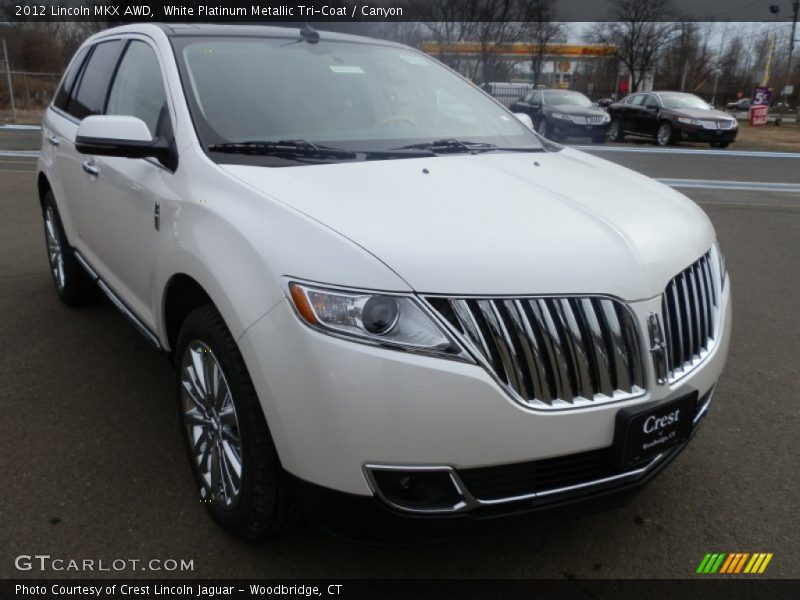 White Platinum Metallic Tri-Coat / Canyon 2012 Lincoln MKX AWD