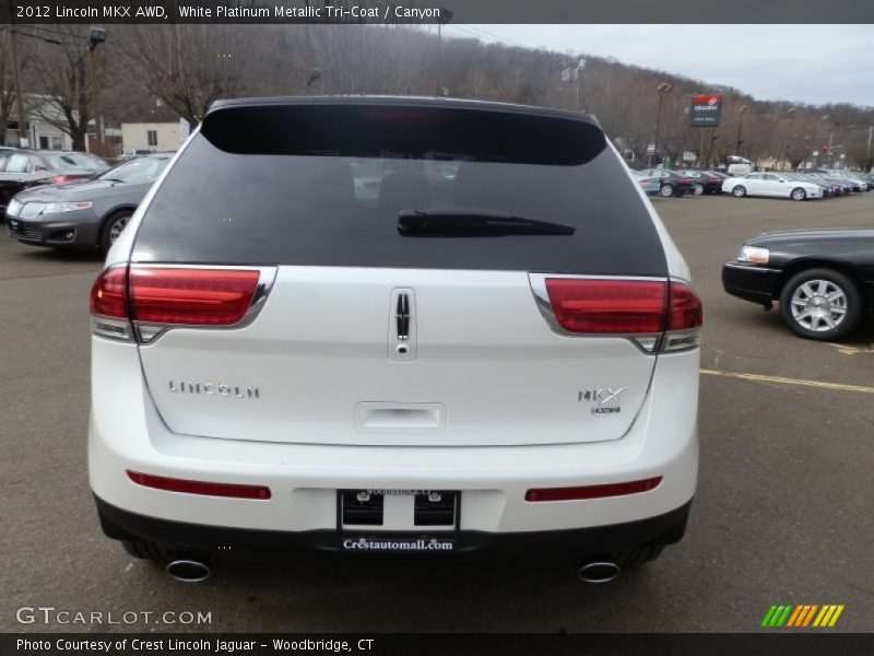 White Platinum Metallic Tri-Coat / Canyon 2012 Lincoln MKX AWD