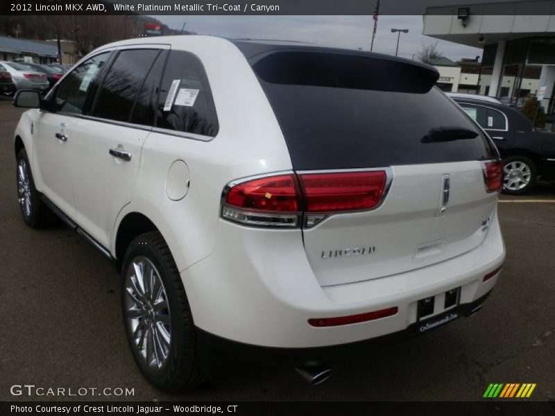 White Platinum Metallic Tri-Coat / Canyon 2012 Lincoln MKX AWD