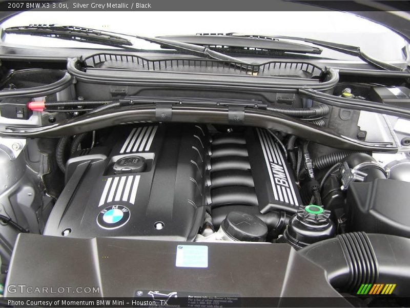 Silver Grey Metallic / Black 2007 BMW X3 3.0si
