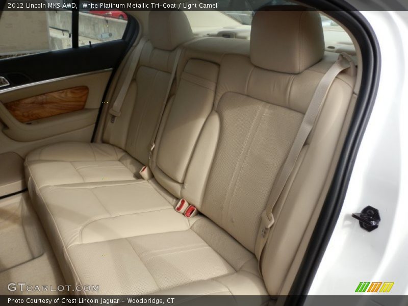 White Platinum Metallic Tri-Coat / Light Camel 2012 Lincoln MKS AWD