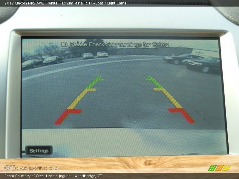 White Platinum Metallic Tri-Coat / Light Camel 2012 Lincoln MKS AWD